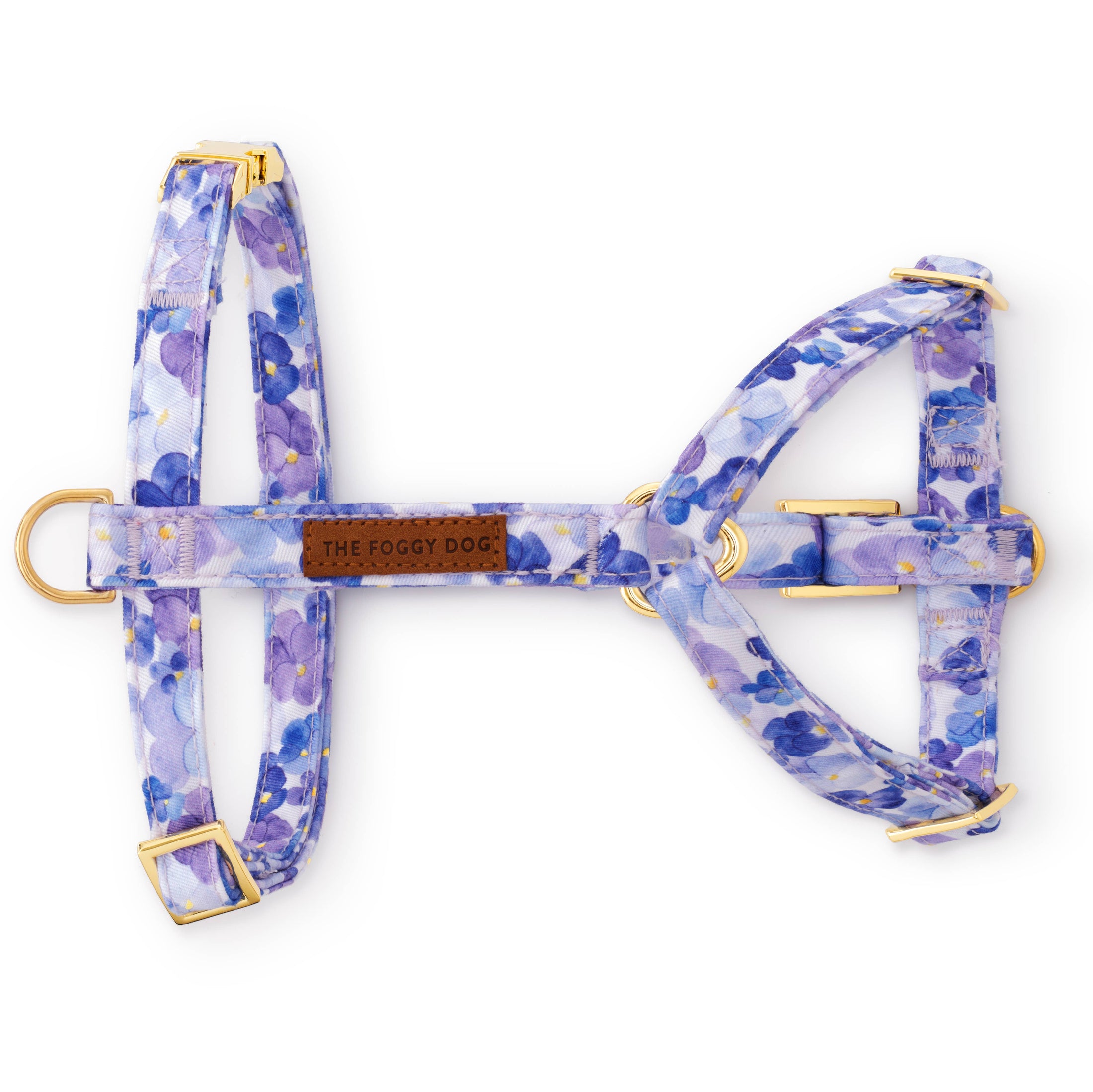 Pressed Pansies Spring Dog Harness