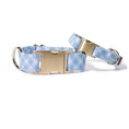 Load image into Gallery viewer, Rory Blue Gingham Dog Collar