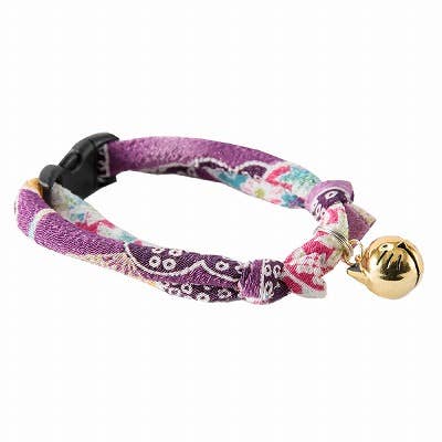 Chirimen Hanabi Fireworks Cat Collar