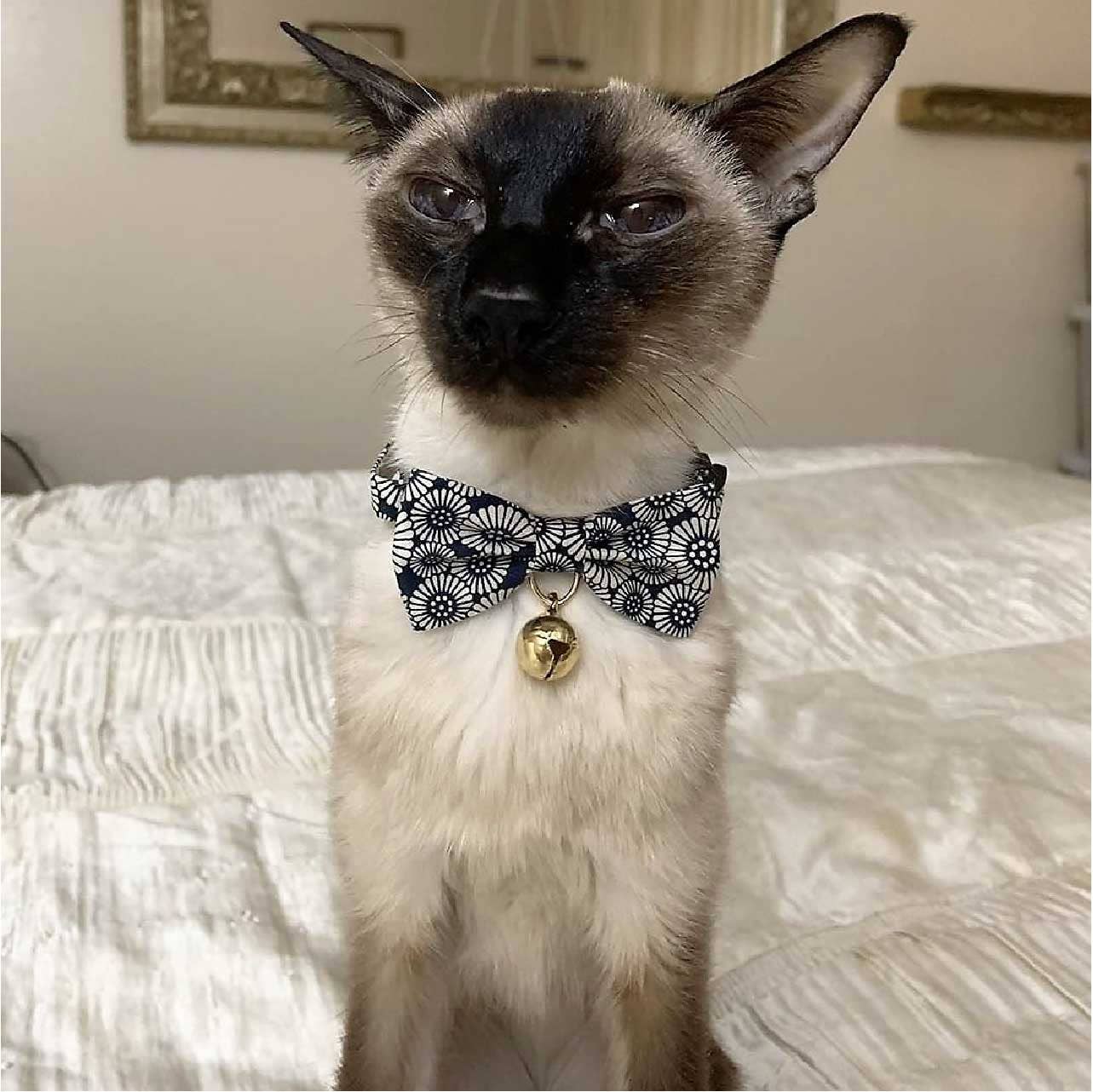 Kiku Ribbon Bow Tie Cat Collar