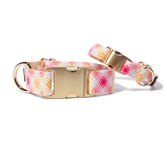 Lottie Plaid Dog Collar
