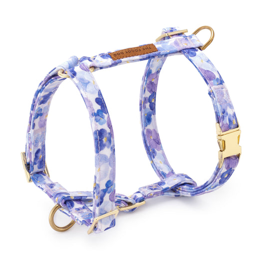 Pressed Pansies Spring Dog Harness
