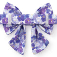 Load image into Gallery viewer, Pressed Pansies Lady Dog Bow