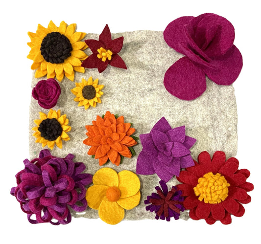 Autumn Flowers Cat Activity Mat