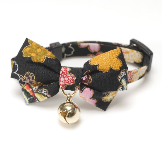 Kimono Bow Tie Cat Collar