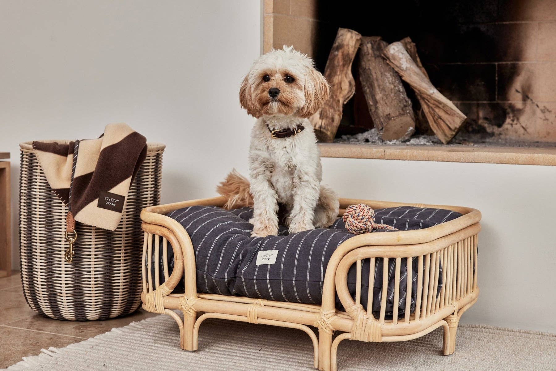 Kyoto Dog Cushion - Anthracite