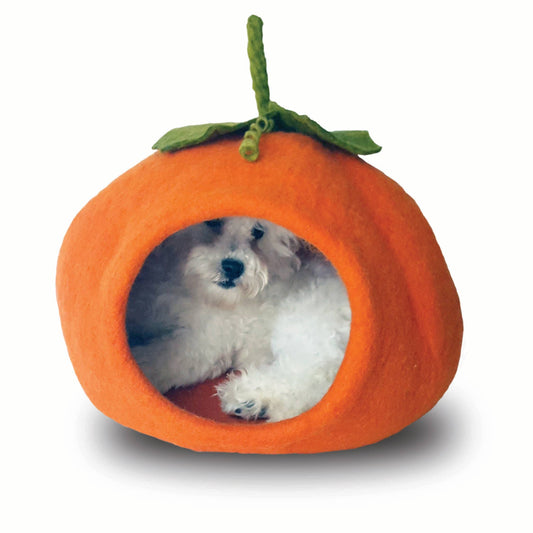 Pumpkin Wool Pet Cave