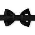 Load image into Gallery viewer, Black Velvet Dog Bow Tie