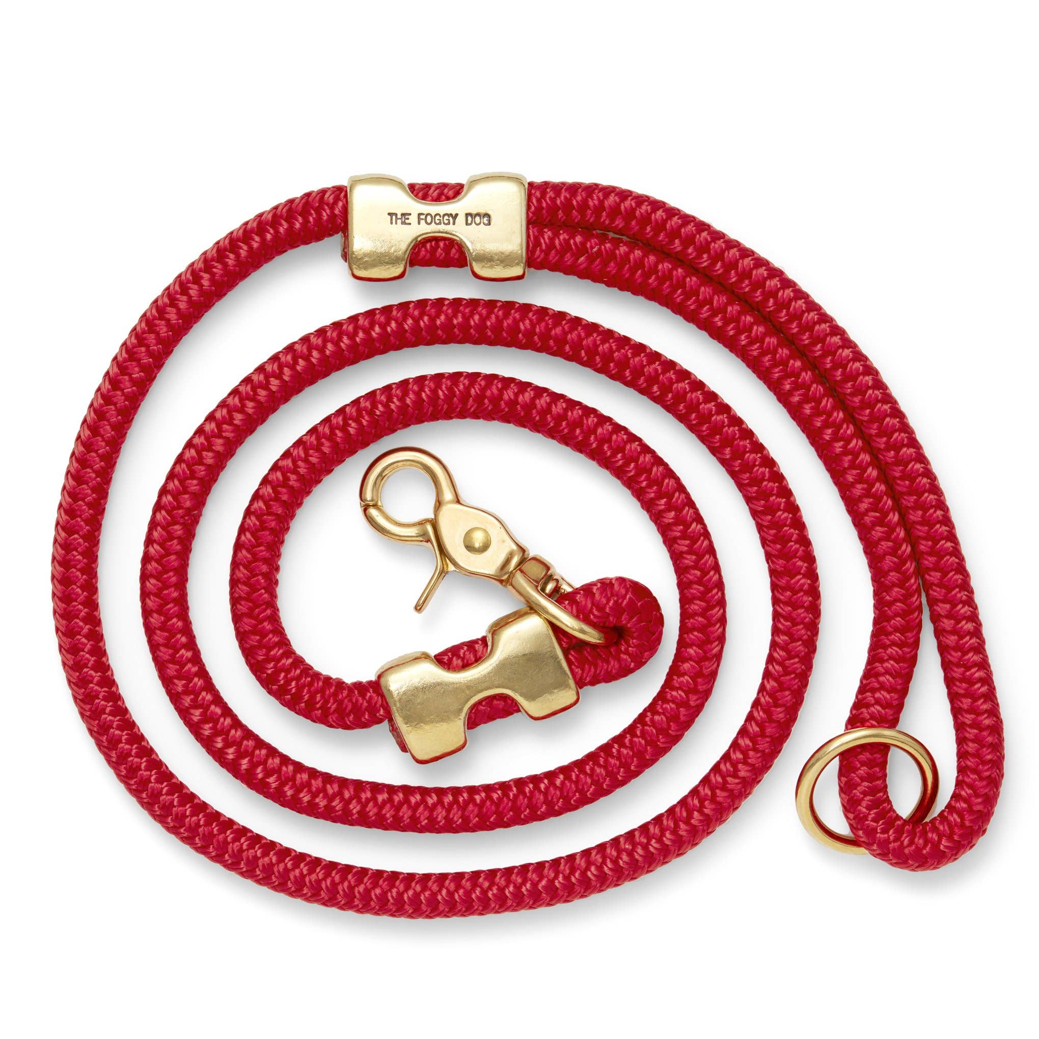 Ruby Red Marine Rope Dog Leash