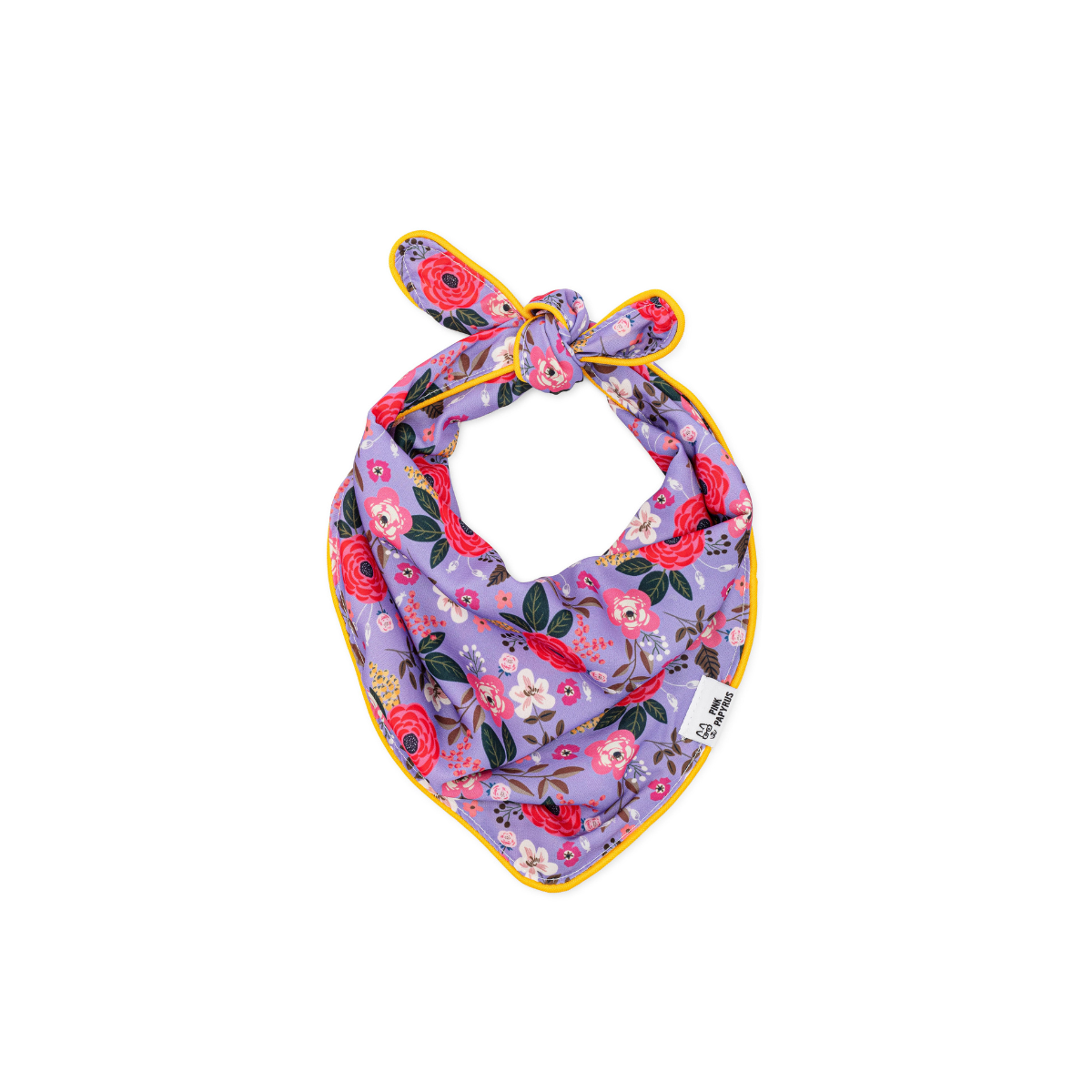 Vera Purple Floral Double Sided Dog Bandana