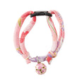 Chirimen Cat Collar with Clover Bell