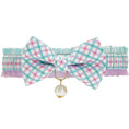 Load image into Gallery viewer, Plaid Bowtie Cat Collar with Pearl
