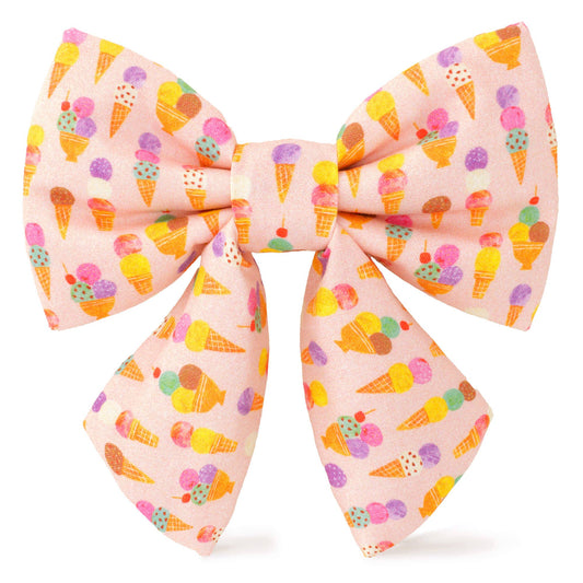 Sundae Funday Lady Dog Bow