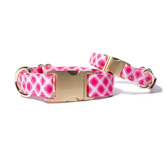 Chrishell Gingham Dog Collar