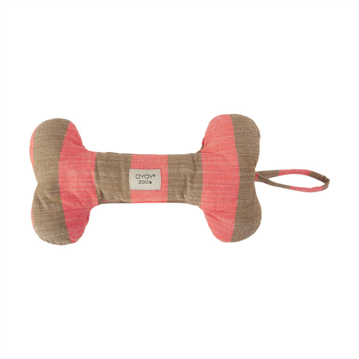 Ashi Dog Toy - Cherry Red/Taupe